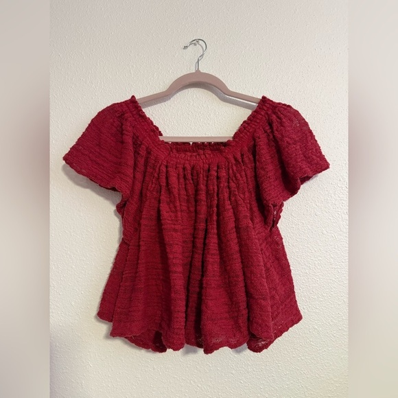 Free People Frills & Thrills Off Shoulder Top - Picture 3 of 10
